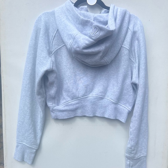 Lululemon scuba Heathered gray full zip cropped sweatshirt jacket size xs s - Picture 2 of 5